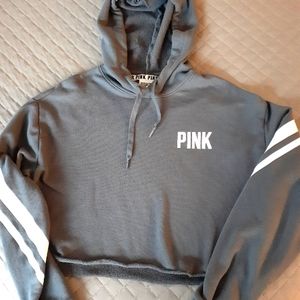 PINK cropped hoodie